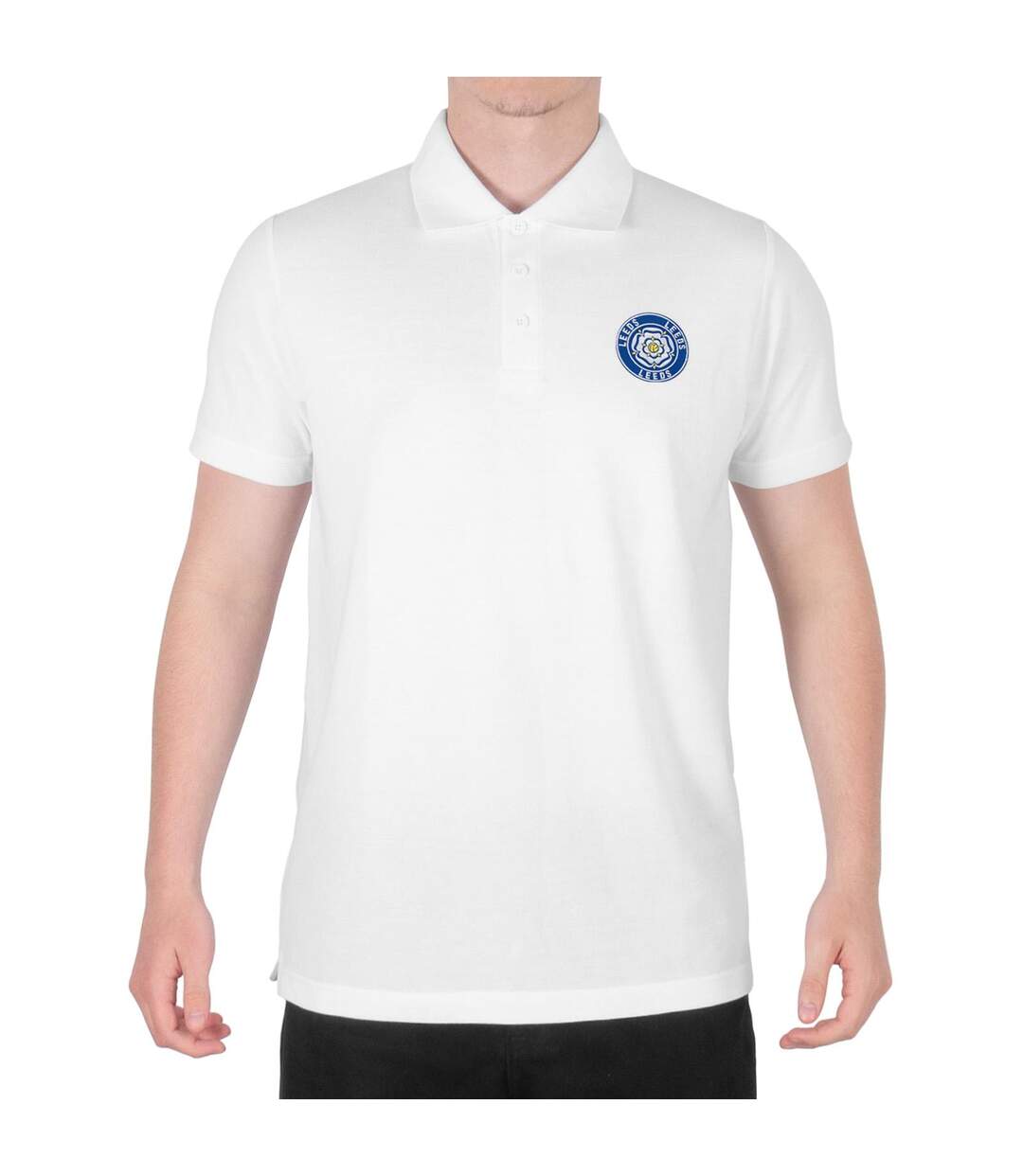Polo Leeds Homme Blanc Fan Originals-1