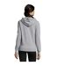 Womens/ladies Seven Full Zip Hoodie Grey Melange SOLS-2