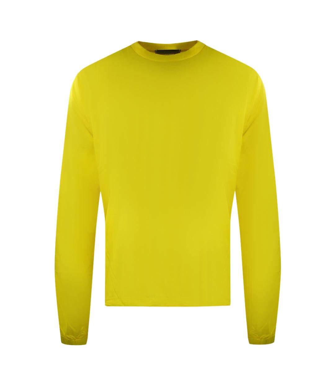 Unisex Adult Logo Back Print Long-sleeved T-shirt Yellow DSquared2-1