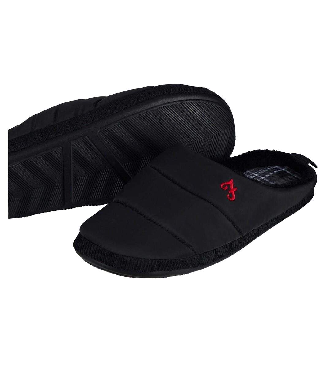 Chaussons Mules Homme Noir Farah-4