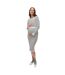 Robe Mi-longue Manches Longues Motif/style À Rayures Mlalima Femme Blanc Neige Mamalicious-1