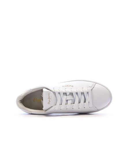 Baskets blanches femme pepe jeans camden classic