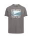 Mens Gallon Casual T-shirt Green Smoke Trespass-1