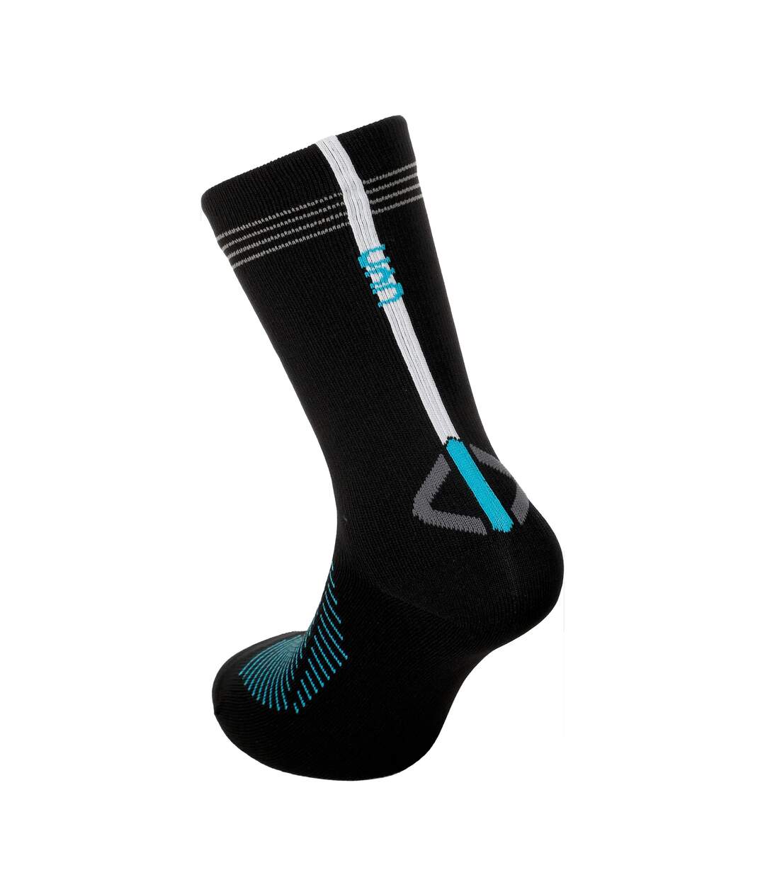 Pack Of 2  Unisex Adult Predict Geometric Pattern Grip Socks  Black Green Salomon-2