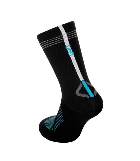 Pack Of 2  Unisex Adult Predict Geometric Pattern Grip Socks  Black Green Salomon