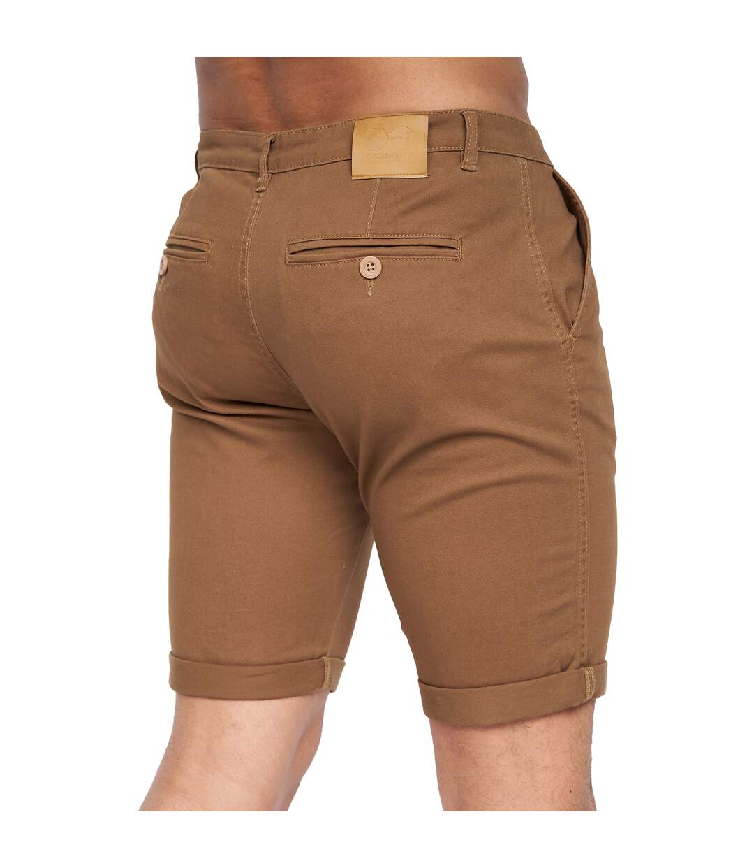 Short sinwood homme cannelle Crosshatch-2