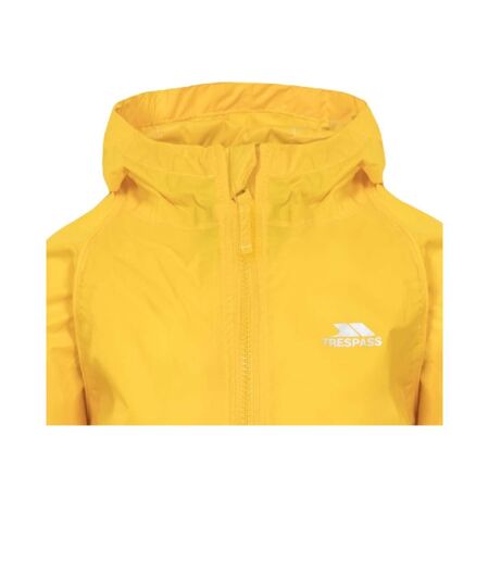 Combinaison de pluie button bébé jaune Trespass