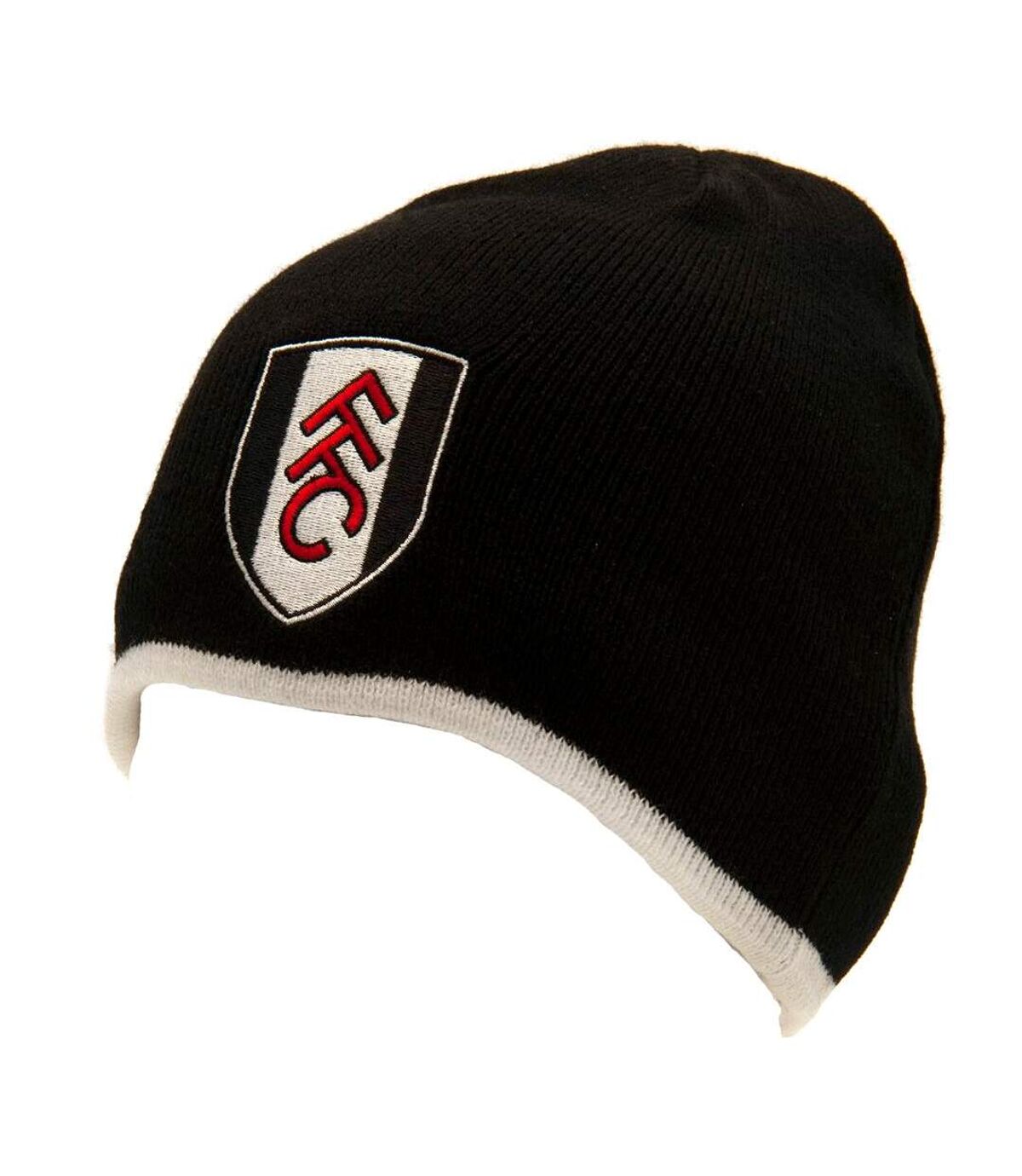 Fulham FC Crest Beanie (Black/White)