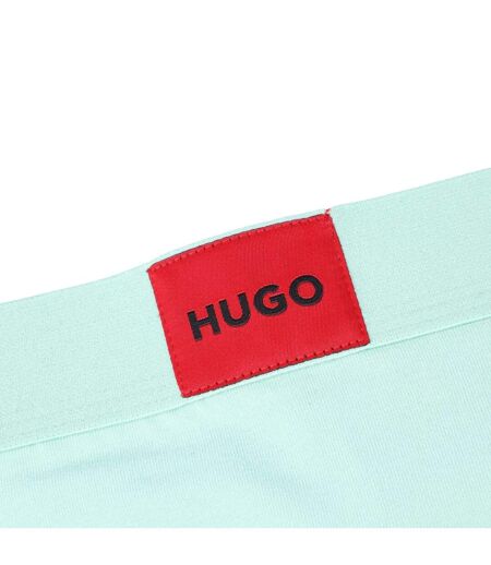 Womens/ladies Logo Label Briefs Green Red Hugo