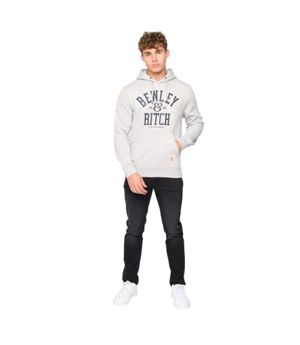 Sweat à capuche nuford homme marl gris clair Bewley & Ritch