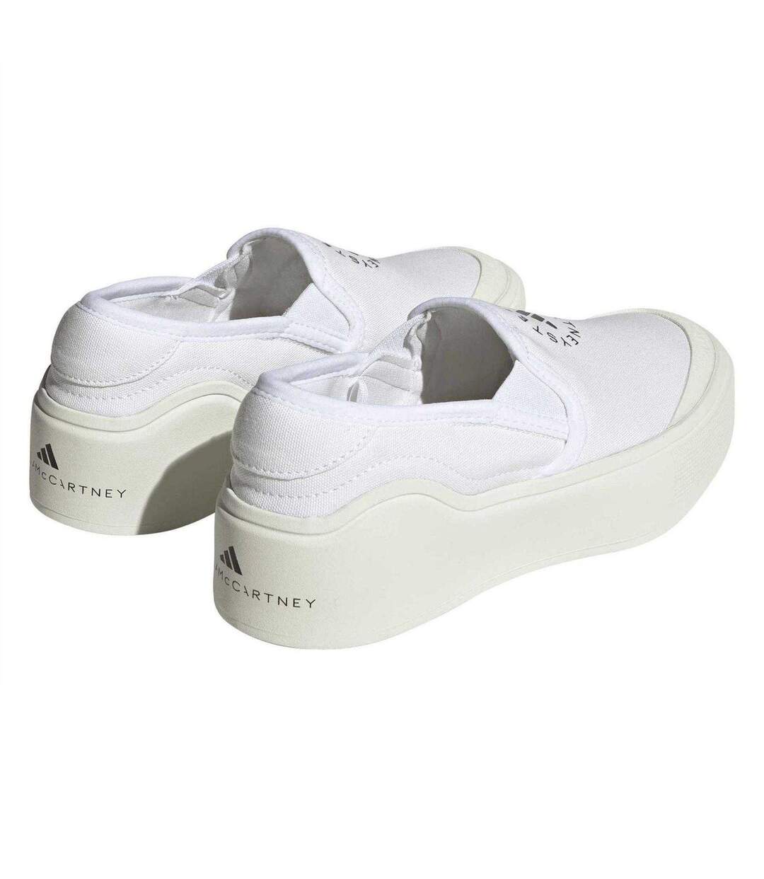 Mens Stella Mccartney Canvas Low Shoes White Adidas-2