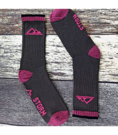 3 Pr Chaussettes Randonnée Femme Coton Respirantes