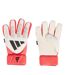 Unisex Adult Predator Match Fingersave Goalkeeper Gloves White Red Adidas-1