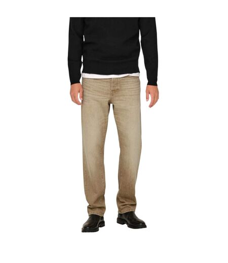 Jean Homme Beige Only