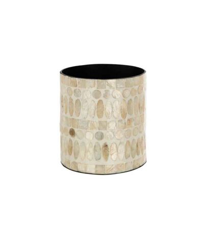 Cache-Pot Imprimé Design Delta 15cm Beige