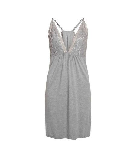 Chemise De Nuit Motif/style Lacets Frida Femme Gris Chiné CCDK Copenhagen