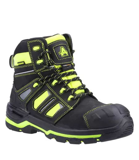 Bottines De Sécurité Radiant Adulte Noir Jaune Amblers