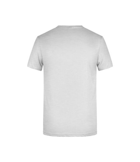 T-shirt Basic Homme Cendre Chiné James And Nicholson