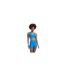 Womens/ladies Terrot Flex Crop Top Blue Adidas-1