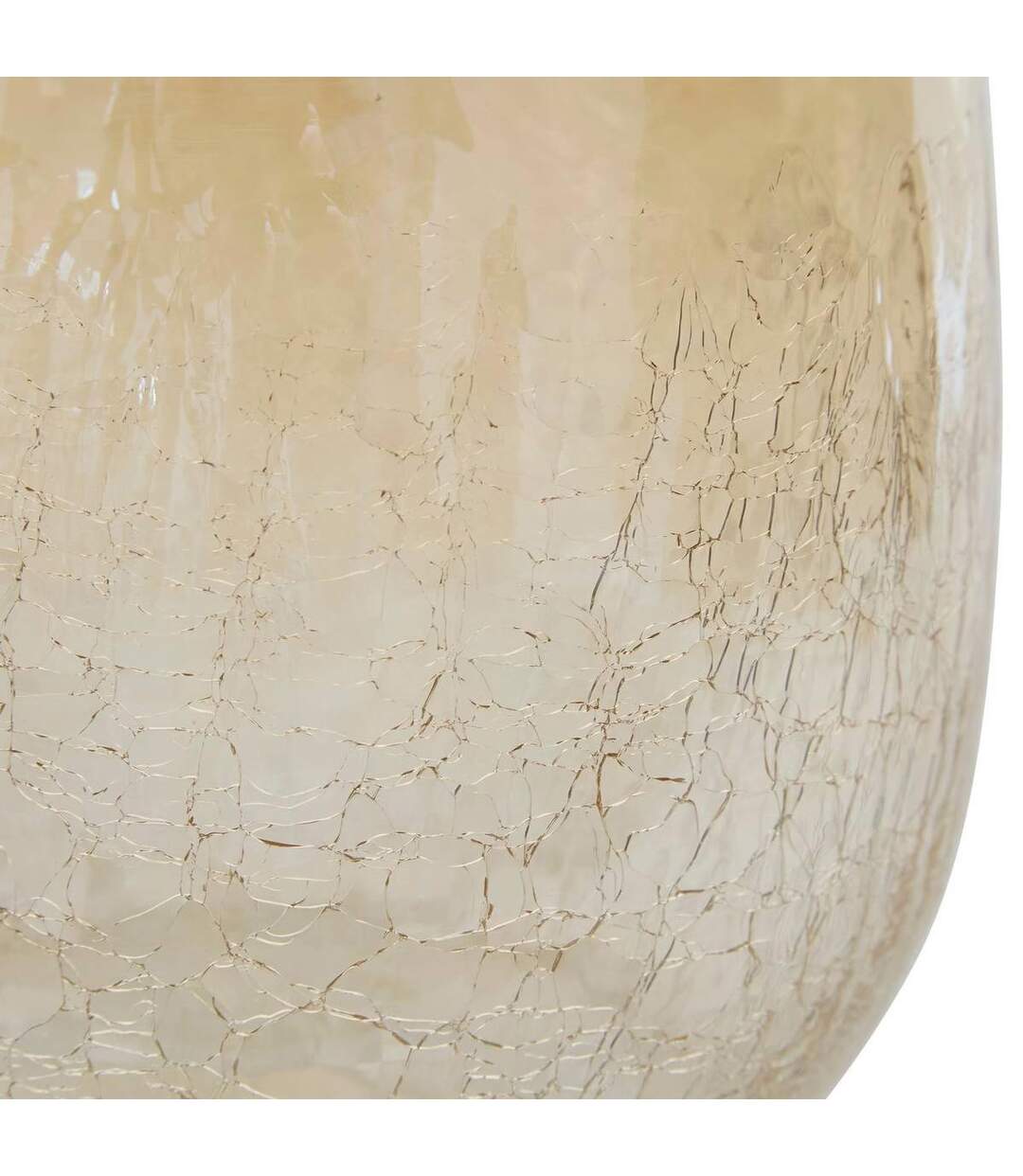 Vase en Verre Craquelé Alexis 25cm Transparent-3