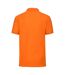 Mens 65/35 polo shirt orange Fruit of the Loom