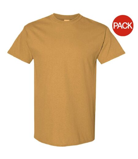 Lot De 5  T-shirts Manches Courtes Hommes Jaune Foncé Gildan