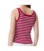 Débardeur rouge/blanc femme tommy hilfiger tjw slim button tank - l-2