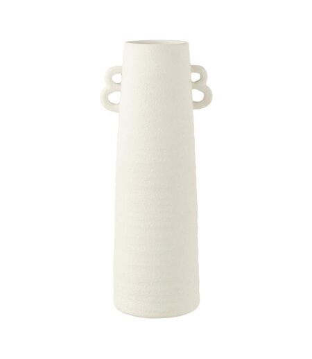 Vase Conique avec Anses Russel 55cm Blanc