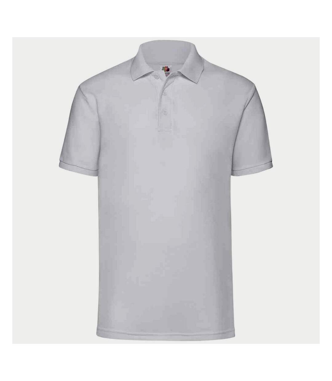 Polo 65/35 homme blanc Fruit of the Loom-1