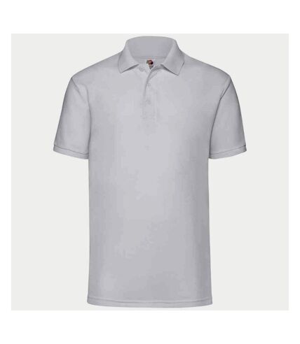 Mens 65/35 polo shirt white Fruit of the Loom