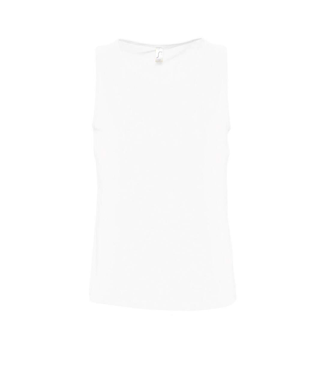 SOLS Mens Justin Sleeveless Tank / Vest Top (White) - UTPC312