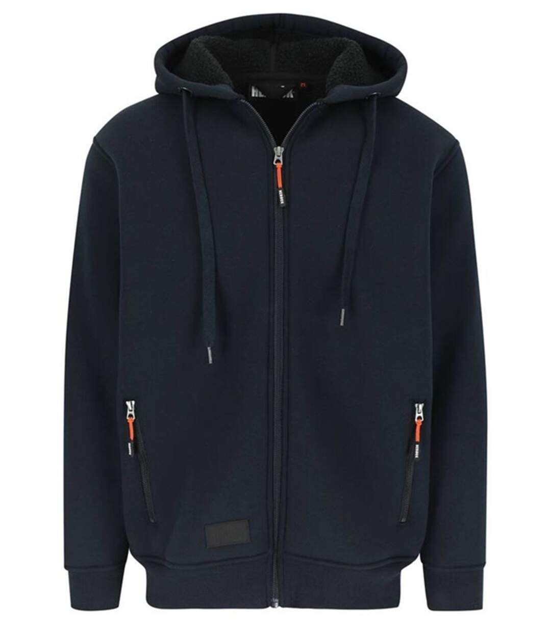 Veste sweat de travail zippée à capuche - Homme - HK370 - bleu marine-1