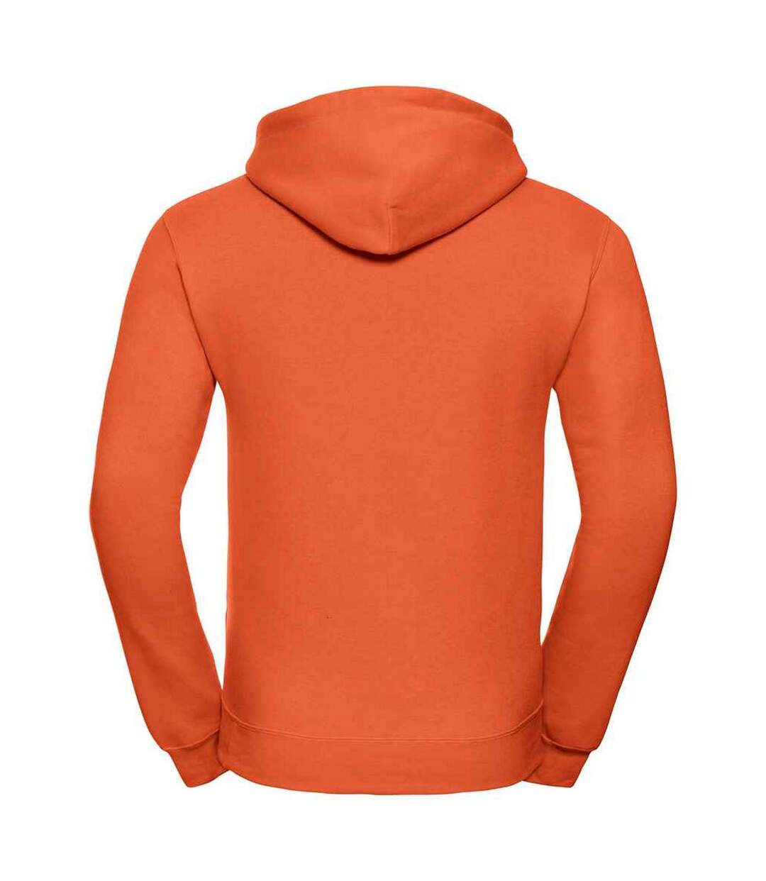 Mens Plain Hoodie Orange Russell-2