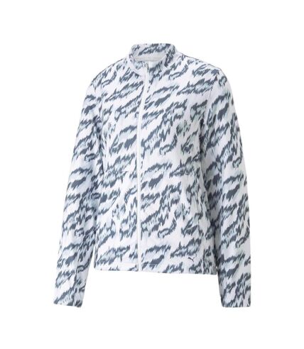 Veste Blanche/Bleu Femme Puma Animal Jacket - L