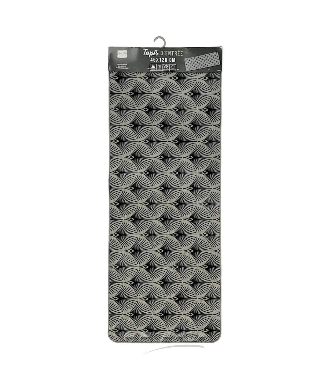 Tapis Tissé Imprimé Bizancia 45x120cm Gris-2