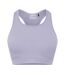 Womens/ladies Core Racerback Sports Bra Silver USA Pro-2
