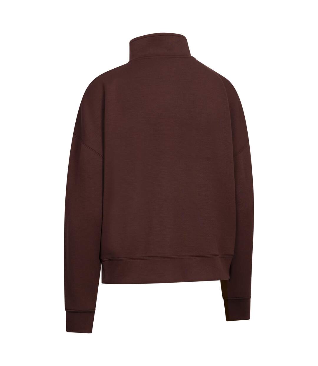 Sweat Uni À Col Montant Zippé Jean Femme Marron Trespass-3