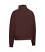 Sweat Uni À Col Montant Zippé Jean Femme Marron Trespass-3