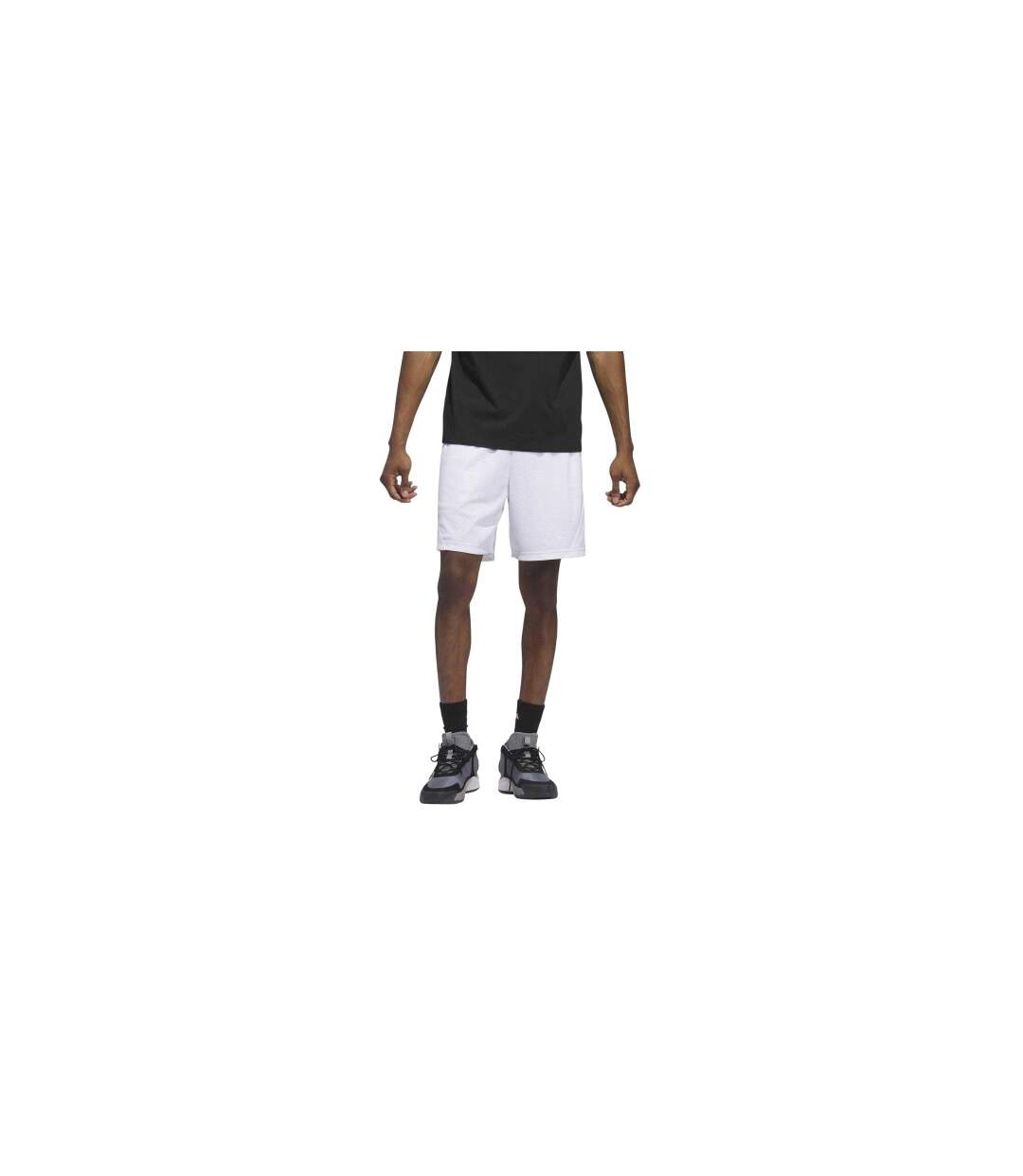 Short De Basket Homme Blanc Adidas-1