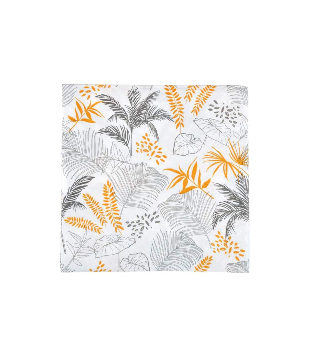 Lot de 20 Serviettes en Papier Exotic Mood 33x33cm Moutarde-1