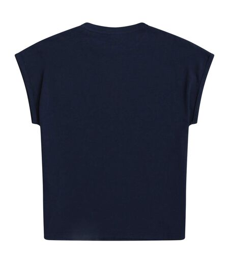 Womens/ladies holly cornwall t-shirt navy Animal