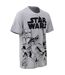 T-shirt Manches Courtes Motif/style Logo Homme Gris Star Wars-3