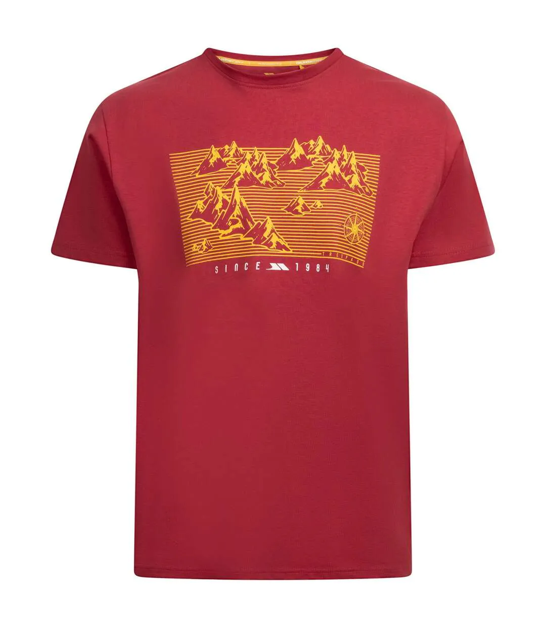 T-shirt Manny Homme Rouge Bordeaux Trespass-1
