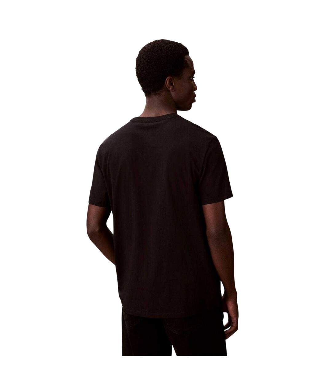Mens Micro Logo T-shirt Black Calvin Klein-3