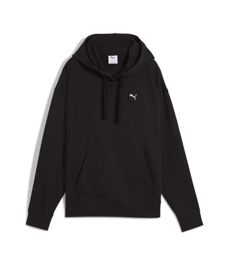 Sweat capuche noir femme puma elevated comfort