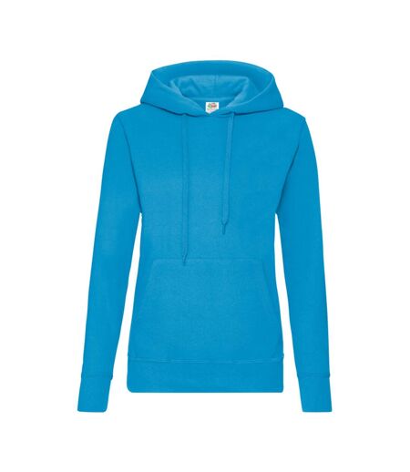 Sweat À Capuche Classic Femme Azur Fruit Of The Loom