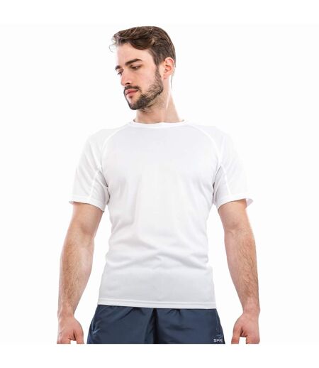 T-shirt sport à manches courtes homme blanc Spiro