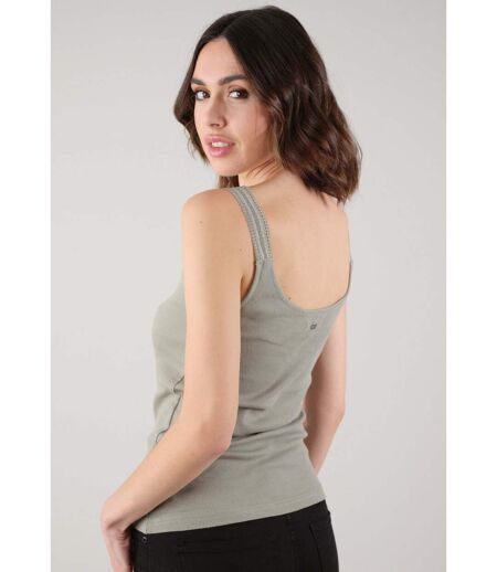 Débardeur en maille côtelée pour femme YLLA