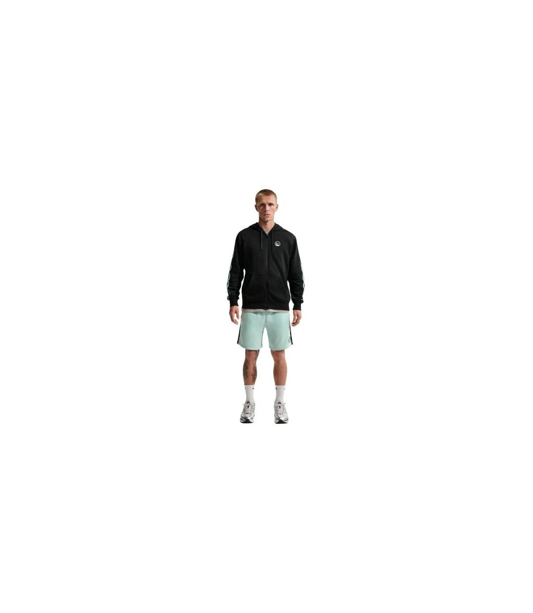Mens City Side Fleece Shorts Light Blue Nike-1