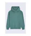 Mens Icon Organic Drop Shoulder Hoodie Dark Green Animal-1